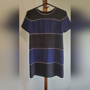 Theory silk dress black blue size 2